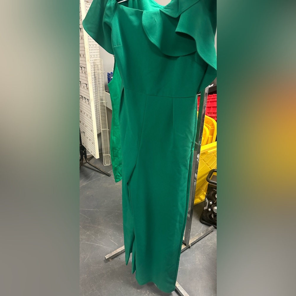 Gibson Latimer Strapless Green Dress